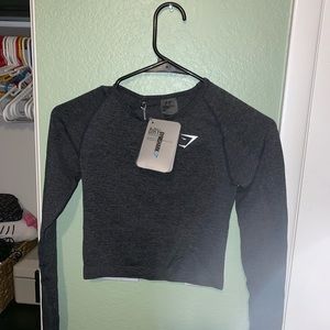 Gymshark Seamless Grey Crop Top